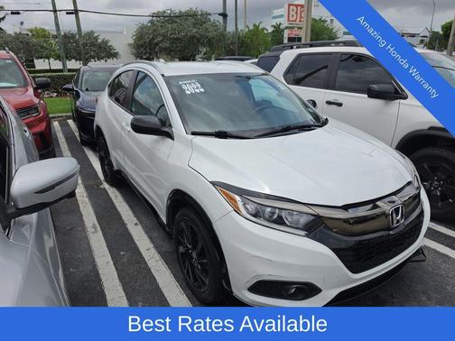 Platinum White Pearl 2022 Honda HR-V Sport