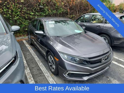 Modern Steel Metallic 2020 Honda Civic LX