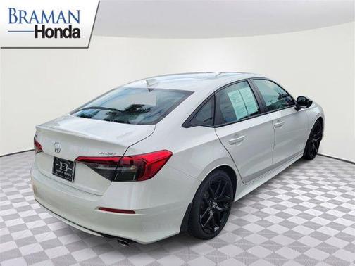 Platinum White Pearl 2025 Honda Civic Sport