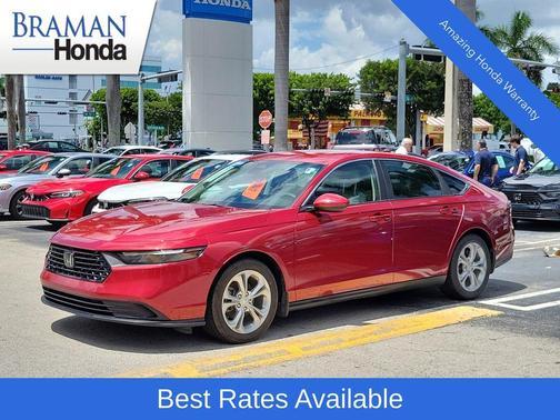 Radiant Red Metallic 2023 Honda Accord LX
