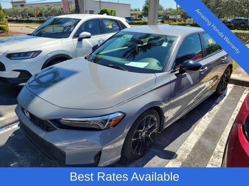 Gray 2025 Honda Civic Sport
