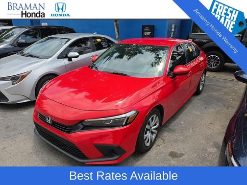 Rallye Red 2022 Honda Civic LX