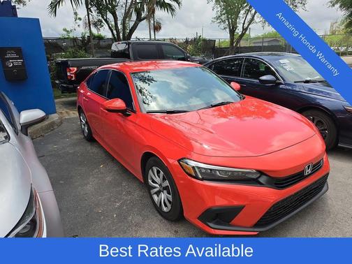 Rallye Red 2022 Honda Civic LX
