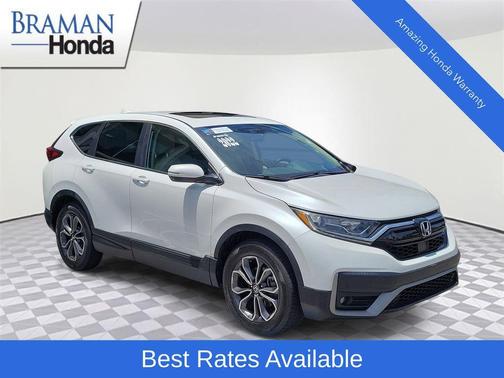 Platinum White Pearl 2022 Honda CR-V EX