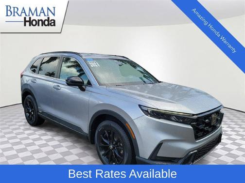 Lunar Silver Metallic 2024 Honda CR-V Hybrid Sport-L