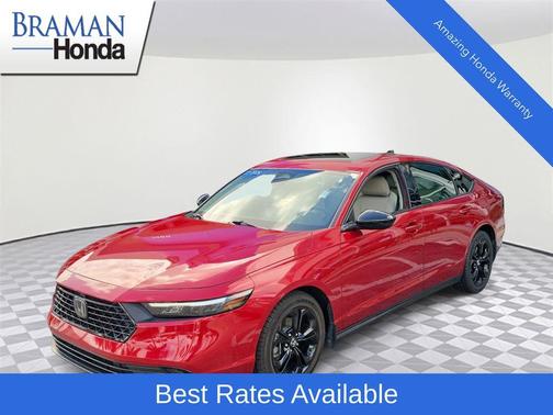 Radiant Red Metallic 2025 Honda Accord SE