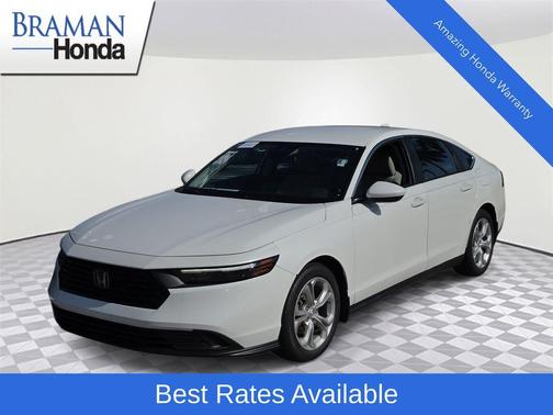 Platinum White Pearl 2024 Honda Accord LX