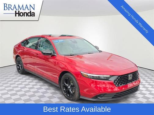 Radiant Red Metallic 2025 Honda Accord SE