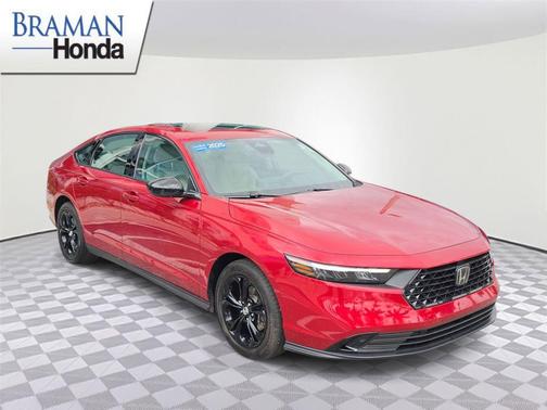 Radiant Red Metallic 2025 Honda Accord SE