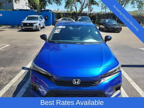 Aegean Blue Metallic 2023 Honda Civic Sport