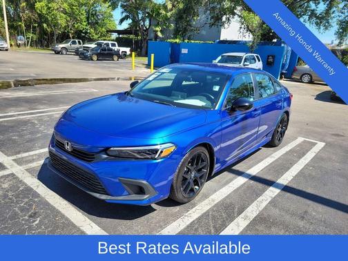 Aegean Blue Metallic 2023 Honda Civic Sport