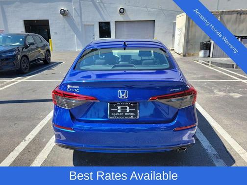 Aegean Blue Metallic 2023 Honda Civic Sport