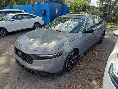 Gray 2025 Honda Accord Hybrid Sport Sedan