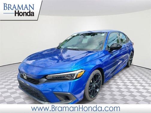 Blue 2023 Honda Civic Sport