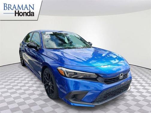 Blue 2023 Honda Civic Sport