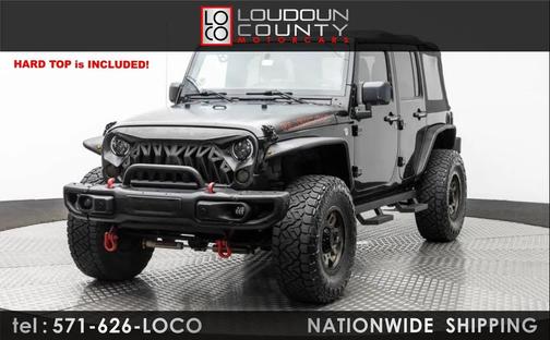 Black 2012 Jeep Wrangler Unlimited Rubicon