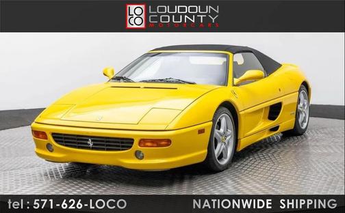 Yellow 1999 Ferrari F355 Spider