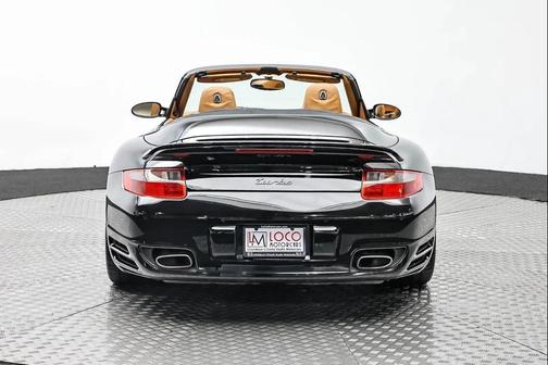 Black 2008 Porsche 911 Turbo Cabriolet
