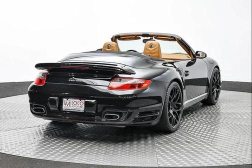 Black 2008 Porsche 911 Turbo Cabriolet