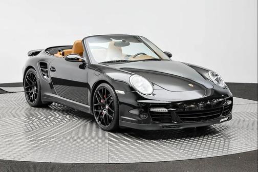 Black 2008 Porsche 911 Turbo Cabriolet
