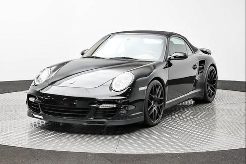 Black 2008 Porsche 911 Turbo Cabriolet
