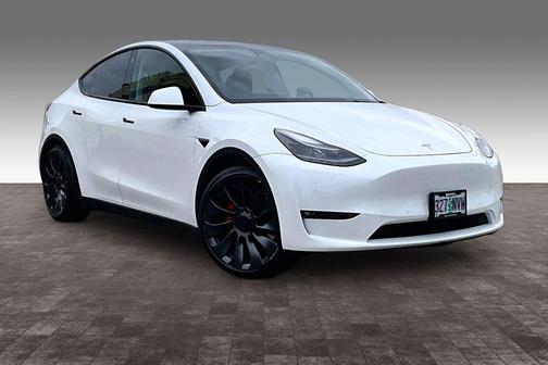 Pearl White Multi-Coat 2022 Tesla Model Y Performance Dual Motor All-Wheel Drive