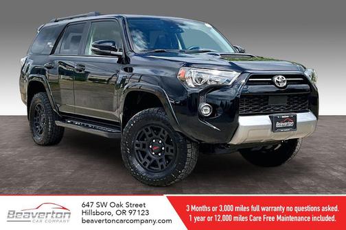 Midnight Black Metallic 2021 Toyota 4Runner TRD Off Road Premium