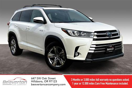 2019 Toyota Highlander Hybrid Platinum