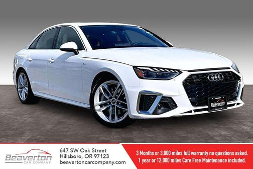 White 2024 Audi A4 45 S line Premium Plus