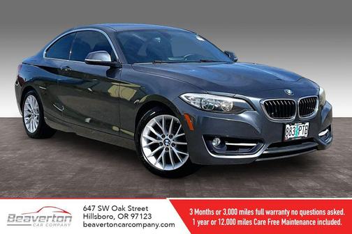 Mineral Gray Metallic 2016 BMW 228 228i