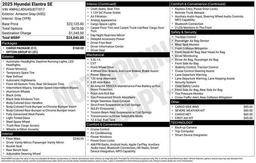 2025 Hyundai ELANTRA SE