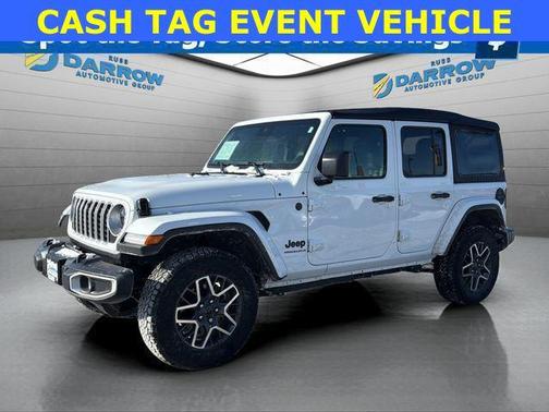 Bright White Clearcoat 2025 Jeep Wrangler 4-Door Sahara 4x4