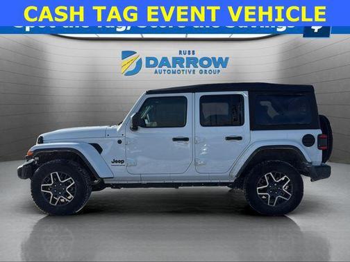 Bright White Clearcoat 2025 Jeep Wrangler 4-Door Sahara 4x4