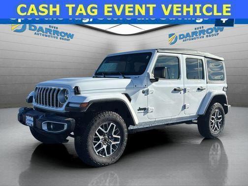 Bright White Clearcoat 2025 Jeep Wrangler 4-Door Sahara 4x4