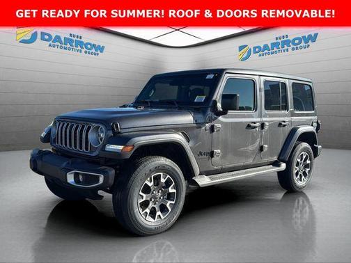 Gray 2026 Jeep Wrangler 4-Door Sahara 4x4