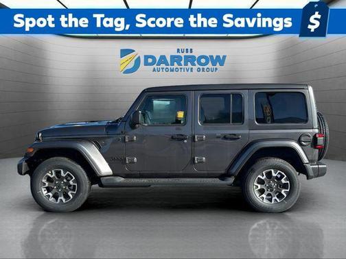 Gray 2026 Jeep Wrangler 4-Door Sahara 4x4