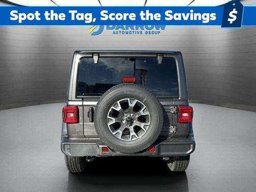 Gray 2026 Jeep Wrangler 4-Door Sahara 4x4