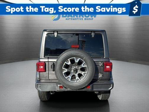 Gray 2026 Jeep Wrangler 4-Door Sahara 4x4