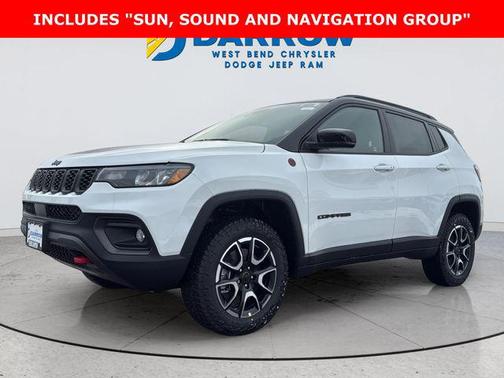 White 2026 Jeep Compass Trailhawk