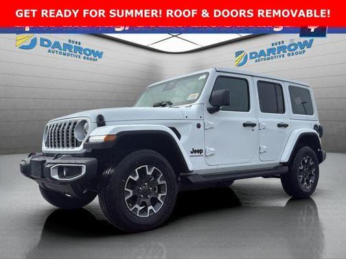 White 2026 Jeep Wrangler 4-Door Sahara 4x4