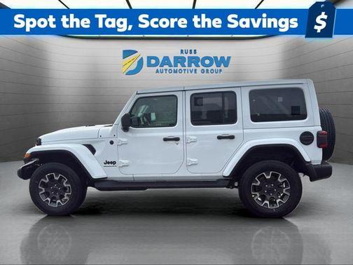White 2026 Jeep Wrangler 4-Door Sahara 4x4