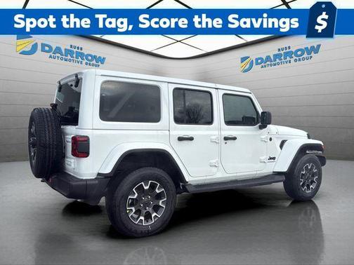White 2026 Jeep Wrangler 4-Door Sahara 4x4