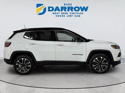 Bright White Clearcoat 2022 Jeep Compass Limited