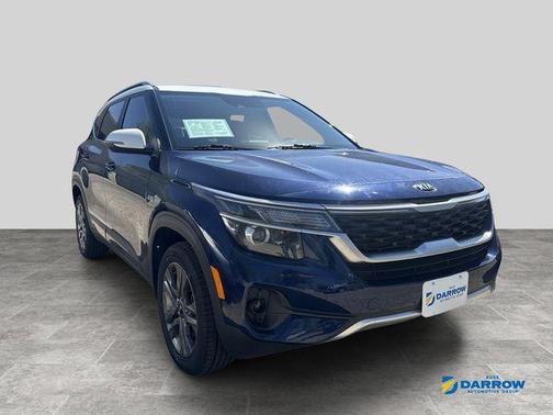 Dark Ocean Blue/White Roof 2021 Kia Seltos S