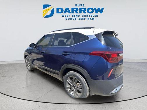 Dark Ocean Blue/White Roof 2021 Kia Seltos S