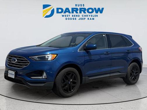 Atlas Blue Metallic 2022 Ford Edge SEL