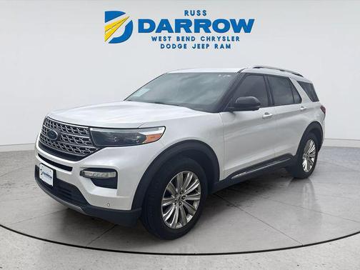 Star White Metallic Tri-Coat 2020 Ford Explorer Limited