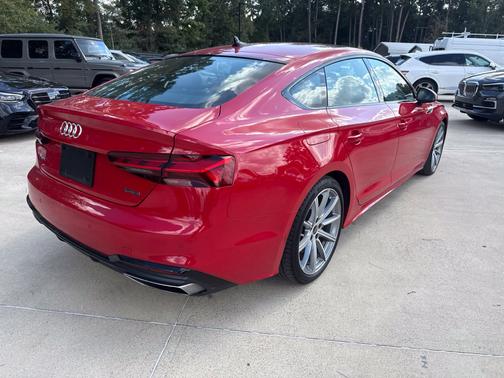 Progressive Red Metallic 2025 Audi A5 Sportback 45 S Line Premium