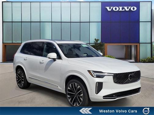 Crystal White Pearl 2026 Volvo XC90 B5 Ultra 7-Seater