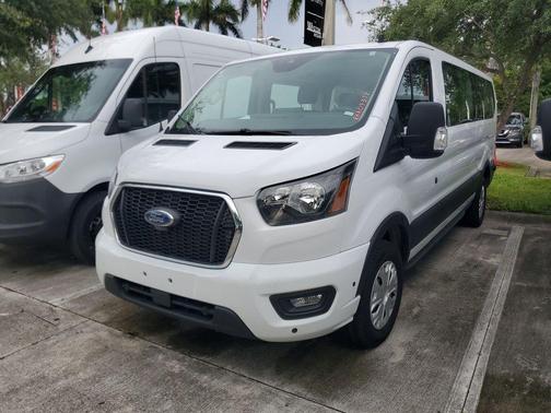 Oxford White 2024 Ford Transit-350 XLT